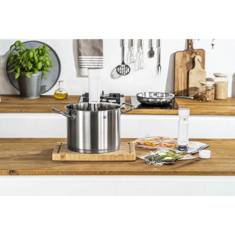 Cuisson Sous-Vide Pack LSDC Enfinigy Thermoplongeur et Rack Inox 20 L Blanc - Zwilling