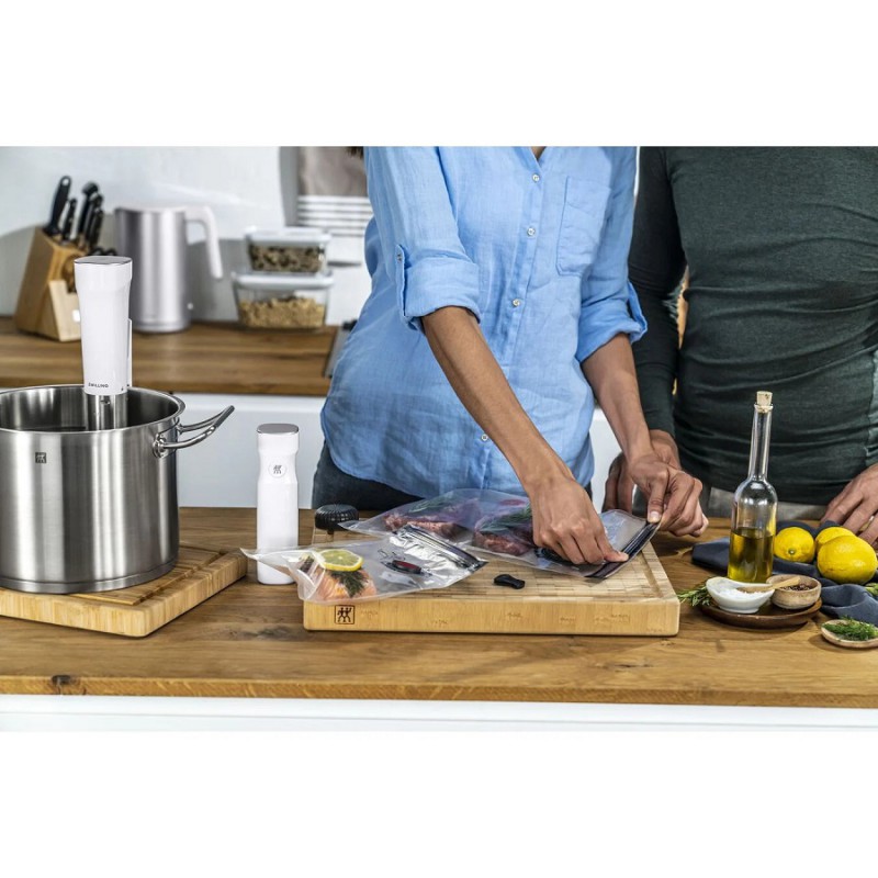 Cuisson Sous-Vide Pack LSDC Enfinigy Thermoplongeur et Rack Inox 20 L Blanc - Zwilling