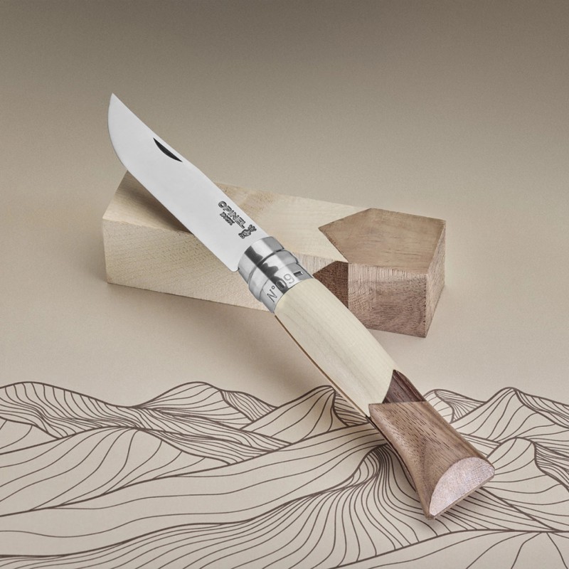 Cîme Mes nr 09 RVS Houten Handvat 9 cm - Opinel