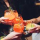 Miovino Spritz-glazen 69 cl met steel + Glazen rietjes + Borstel (4 dlg) - Schott Zwiesel
