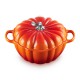 Cocotte Fonte Citrouille 3.7 L Orange Volcanique Argenté (24 cm)  - Le Creuset