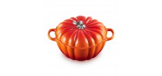 Pompoenvormige gietijzeren cocotte 3,7 L Vulkanisch Oranje Zilver (24 cm)