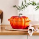 Cocotte Fonte Citrouille 3.7 L Orange Volcanique Argenté (24 cm)  - Le Creuset