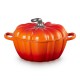 Cocotte Fonte Citrouille 3.7 L Orange Volcanique Argenté (24 cm)  - Le Creuset