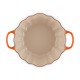 Cocotte Fonte Citrouille 3.7 L Orange Volcanique Argenté (24 cm)  - Le Creuset