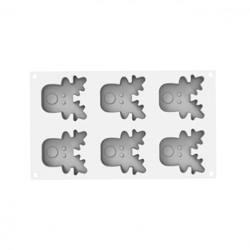 3D Rudolf Siliconen Mal 100 - Silikomart