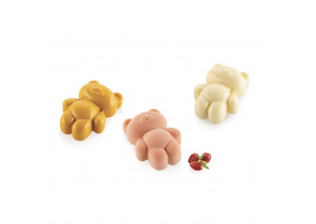 Teddy Bear XS 20 Siliconen Vorm Mini Teddybeer 21 mm 18x20 ml  - Silikomart Professional
