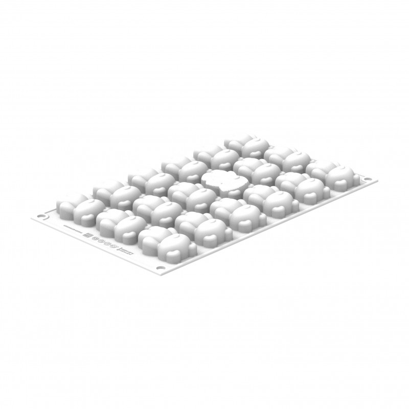 Teddy Bear XS 20 Siliconen Vorm Mini Teddybeer 21 mm 18x20 ml  - Silikomart Professional