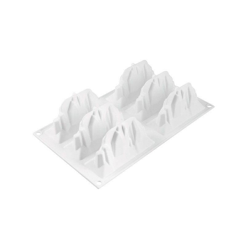 3D siliconen mal voor individuele kerstboomstammen Tre Cime 120 - Silikomart Professional