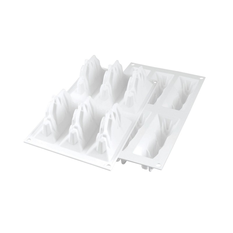 3D siliconen mal voor individuele kerstboomstammen Tre Cime 120 - Silikomart Professional