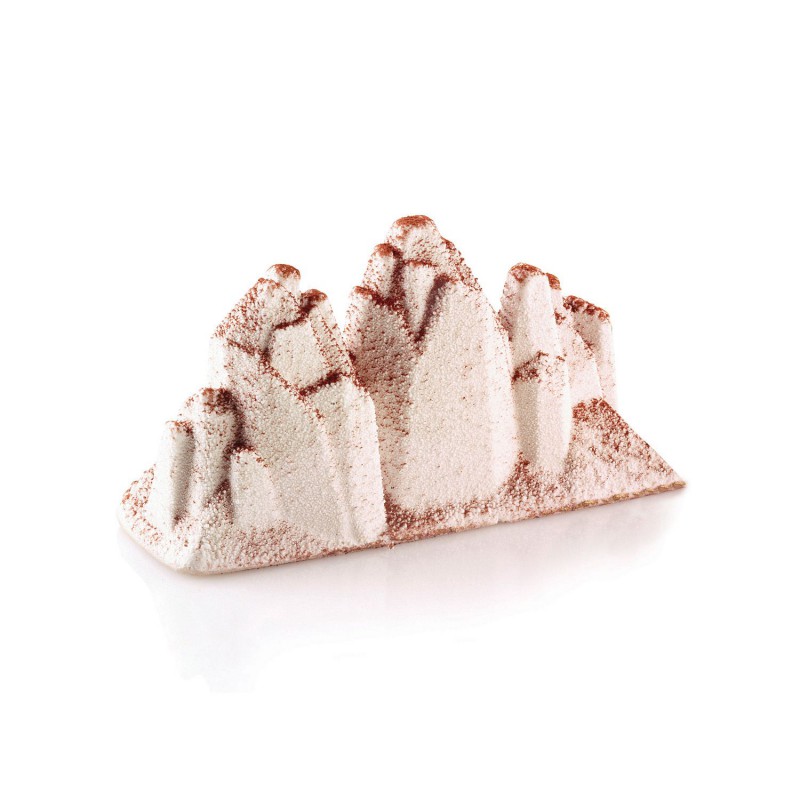 Moule en Silicone 3D Bûche Individuelles Tre Cime 120  - Silikomart Professional