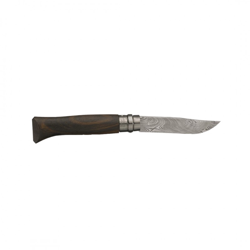 Couteau N°8 Édition Limitée Lame Damas Manche Ziricote  - Opinel