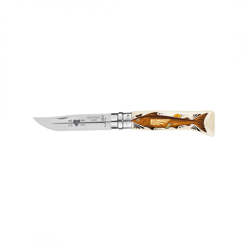 Couteau N°8 Édition Limitée Jeremy Fish   - Opinel
