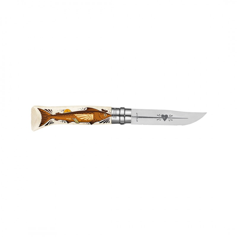 Couteau N°8 Édition Limitée Jeremy Fish   - Opinel