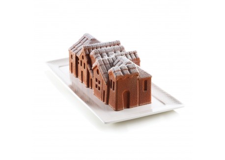 3D siliconen mal Winterdorp Log 750 - Silikomart Professional
