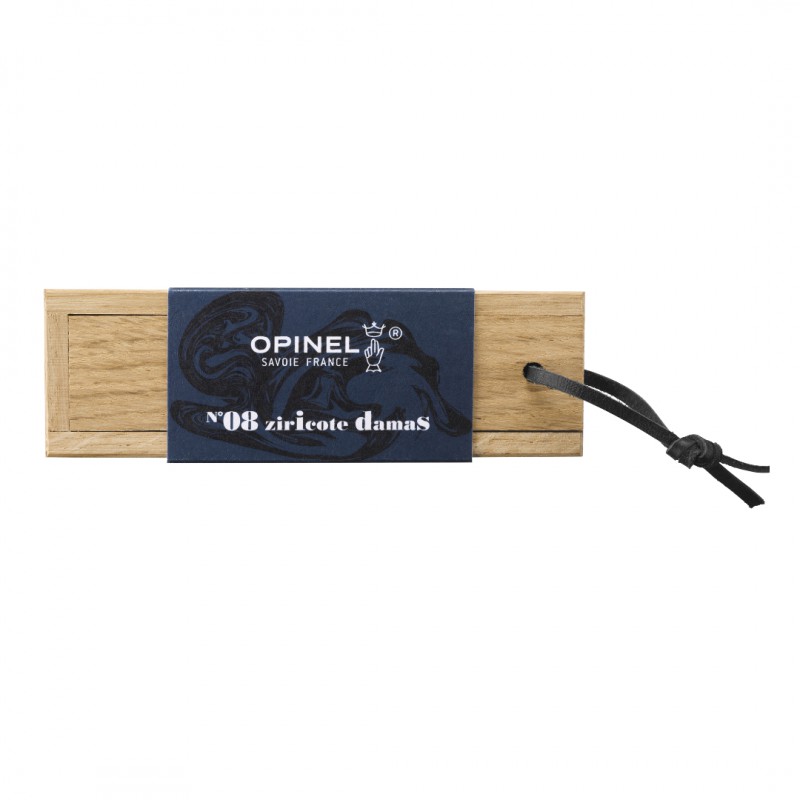 Couteau N°8 Édition Limitée Lame Damas Manche Ziricote  - Opinel
