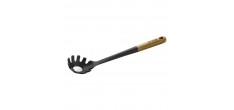 Deeglepel Houten Handvat Zwart Silicone 31 cm