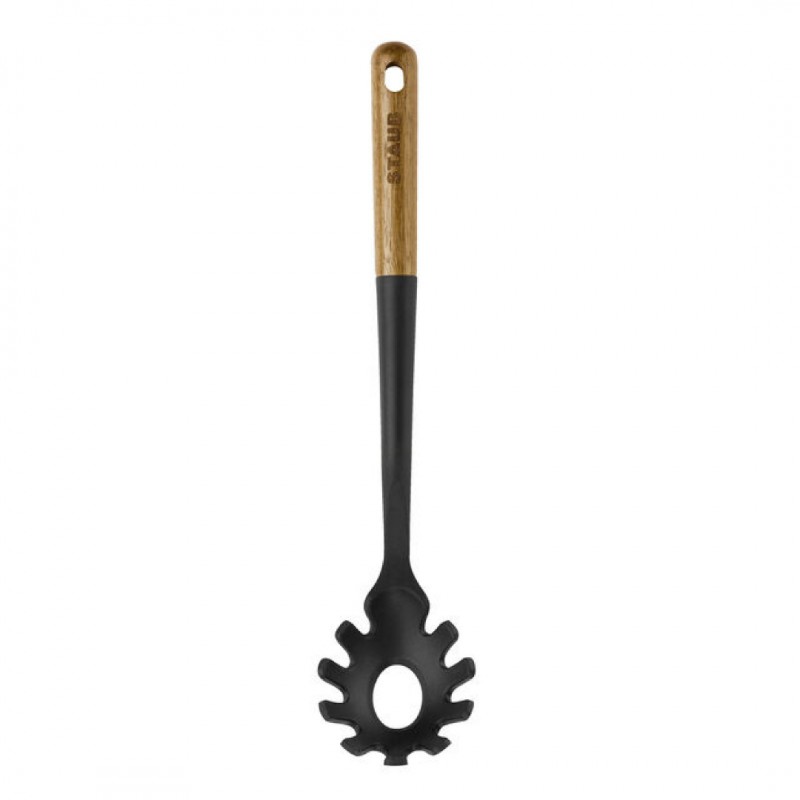 Deeglepel Houten Handvat Zwart Silicone 31 cm - Staub