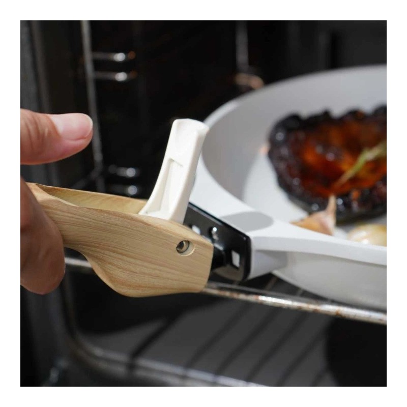 L'Incroyable Pannenset met Afneembare Handgrepen Wit 7-delig -D - Cookut