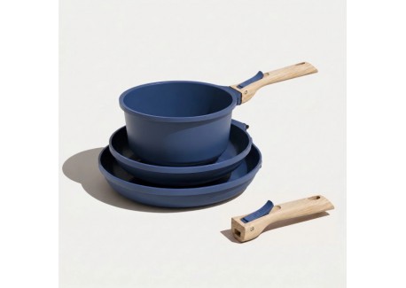 L'Incroyable Pannenset met Afneembare Handgrepen Blauw 7-delig  - Cookut