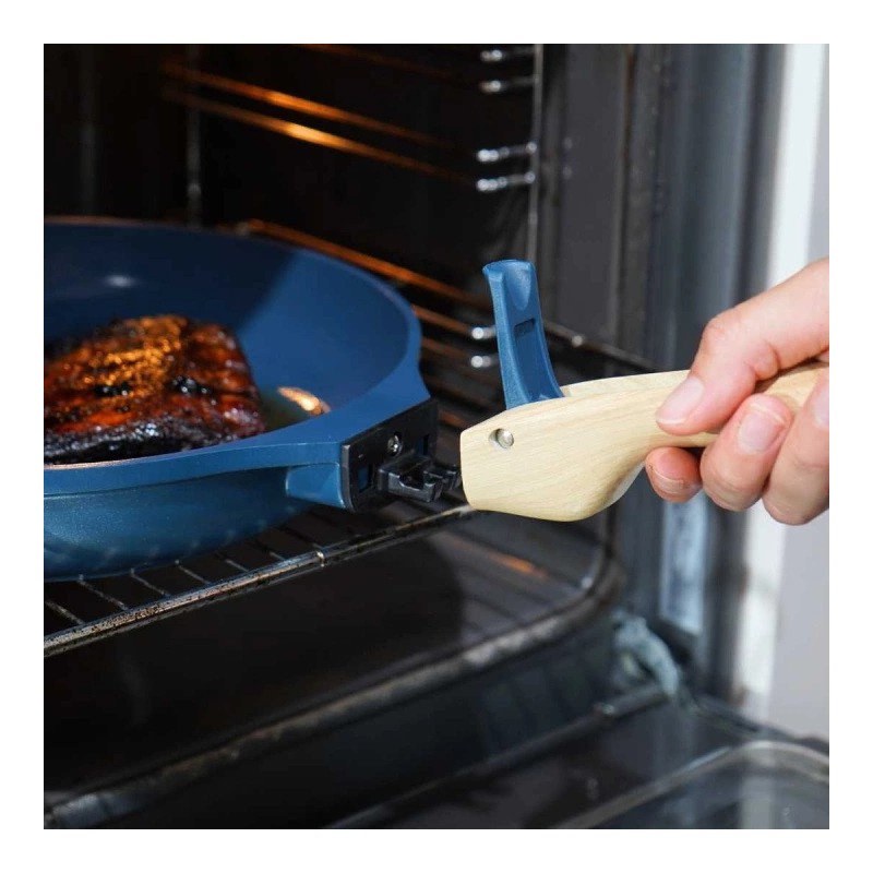 L'Incroyable Pannenset met Afneembare Handgrepen Blauw 7-delig  - Cookut