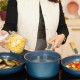 L'Incroyable Pack Poeles & Casserole Poignées Amovibles Bleu 7 pcs  - Cookut