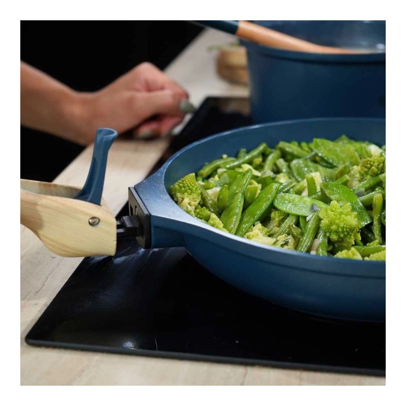 L'Incroyable Pannenset met Afneembare Handgrepen Blauw 7-delig  - Cookut
