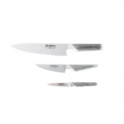 G2115 Set Couteaux 3 pcs Chef 20 cm + Office 11 cm + Couteau à peler 8 cm  - Global