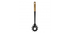 Deeglepel Houten Handvat Zwart Silicone 31 cm