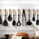 Deeglepel Houten Handvat Zwart Silicone 31 cm - Staub