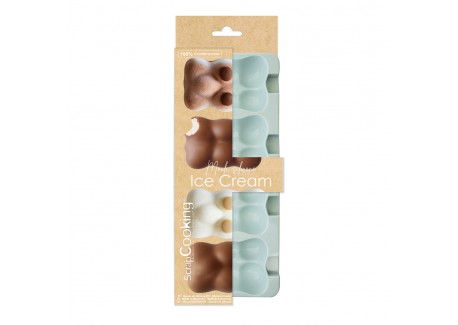Moule à Glaces en Silicone 4 Oursons UE6  - Scrapcooking