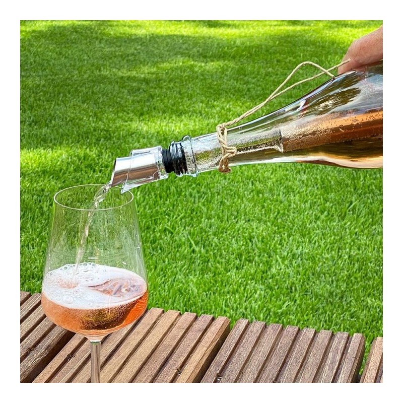 Icepour Stick Bâton Refroidisseur à Vin Inox 28 cm + Bec Verseur Anti-gouttes - Ad Hoc