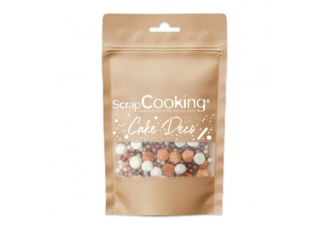 Décors Sucrés Mix Automne Blanc Orange 40 g  - Scrapcooking