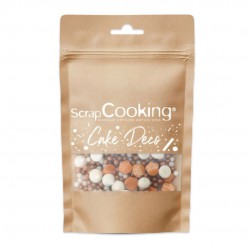 Décors Sucrés Mix Automne Blanc Orange 40 g  - Scrapcooking