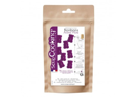 Préparation pour Minis Bonbons Maison Saveur Mûre 100 g  - Scrapcooking