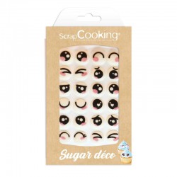 Schattige versieringen kawaii-ogen - Scrapcooking
