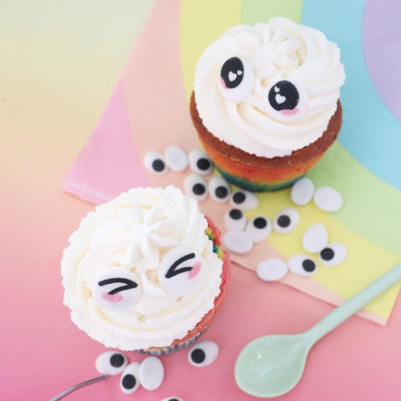 Schattige versieringen kawaii-ogen - Scrapcooking