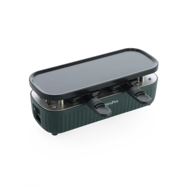 Silhouette Connect Gourmet Appareil à Raclette Vert Sapin (2 pers)  - Greenpan
