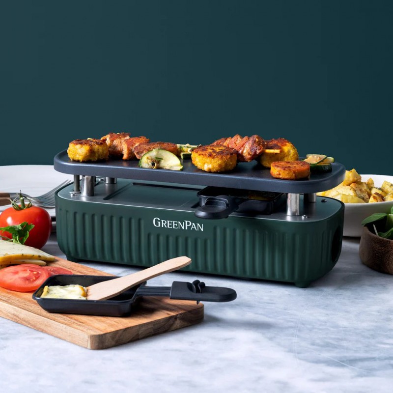 Silhouette Connect Gourmet Raclette Machine, Dennengroen (2 personen) - Greenpan