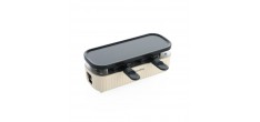 Silhouette Connect Gourmet Appareil à Raclette Blanc Creme (2 pers) 