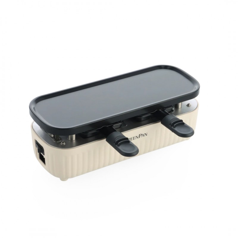 Silhouette Connect Gourmet Raclette Machine Witte Crème (2 personen) - Greenpan