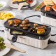 Silhouette Connect Gourmet Appareil à Raclette Blanc Creme (2 pers)  - Greenpan