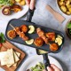 Silhouette Connect Gourmet Appareil à Raclette Blanc Creme (2 pers)  - Greenpan