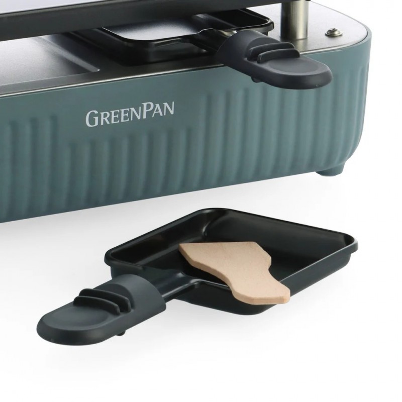 Silhouette Connect Gourmet Appareil à Raclette Bleu Fumé (2 pers)  - Greenpan