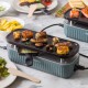 Silhouette Connect Gourmet Appareil à Raclette Bleu Fumé (2 pers)  - Greenpan