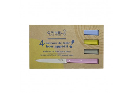 Bon Appétit Tafelmesjes Campagne Set 4 stuks - Opinel