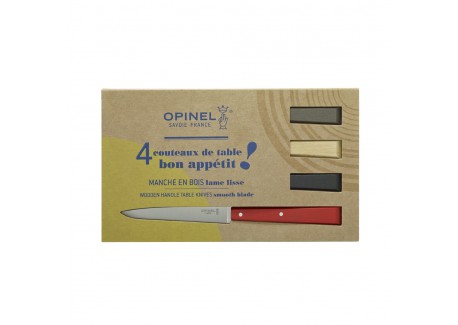 Coffret Bon Appétit Couteaux de Table Loft 4 pcs  - Opinel