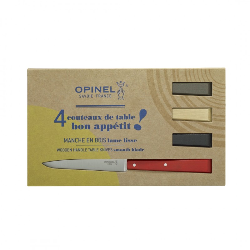 Bon Appétit Tafelmesjes Loft Set 4 stuks - Opinel