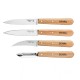 Les Essentiels 112 Boxset 3 Messen + RVS Dunschiller Houten Handvat  - Opinel