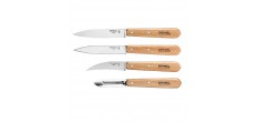 Les Essentiels 112 Boxset 3 Messen + RVS Dunschiller Houten Handvat 